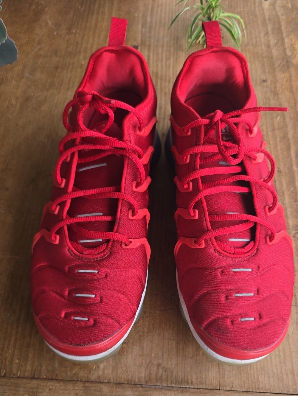Nike Vapormax Air Plus Bright Red, White, Blue Athletic Sneakers Sz 11